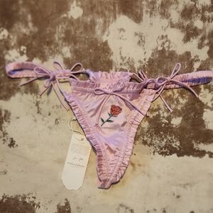 For Love and Lemons Light Pink Panty/thong. Size: S